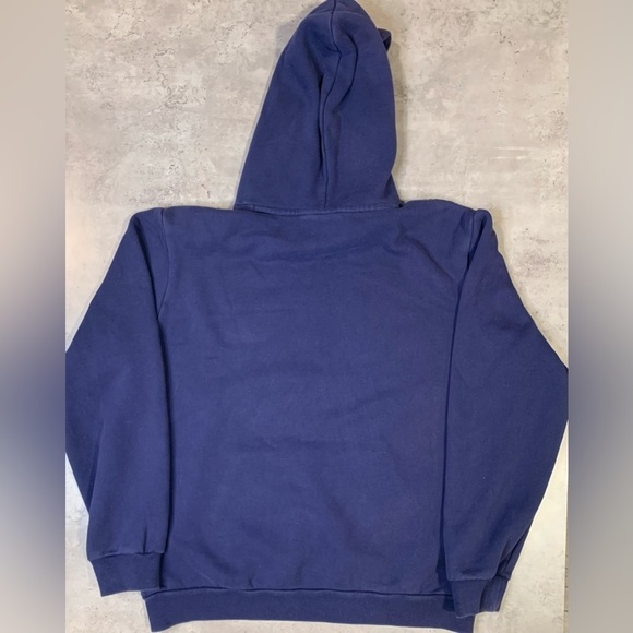 Puma Navy Blue Cotton Fleece  Hooded Sweatshirt, Size M - Picture 2 of 8